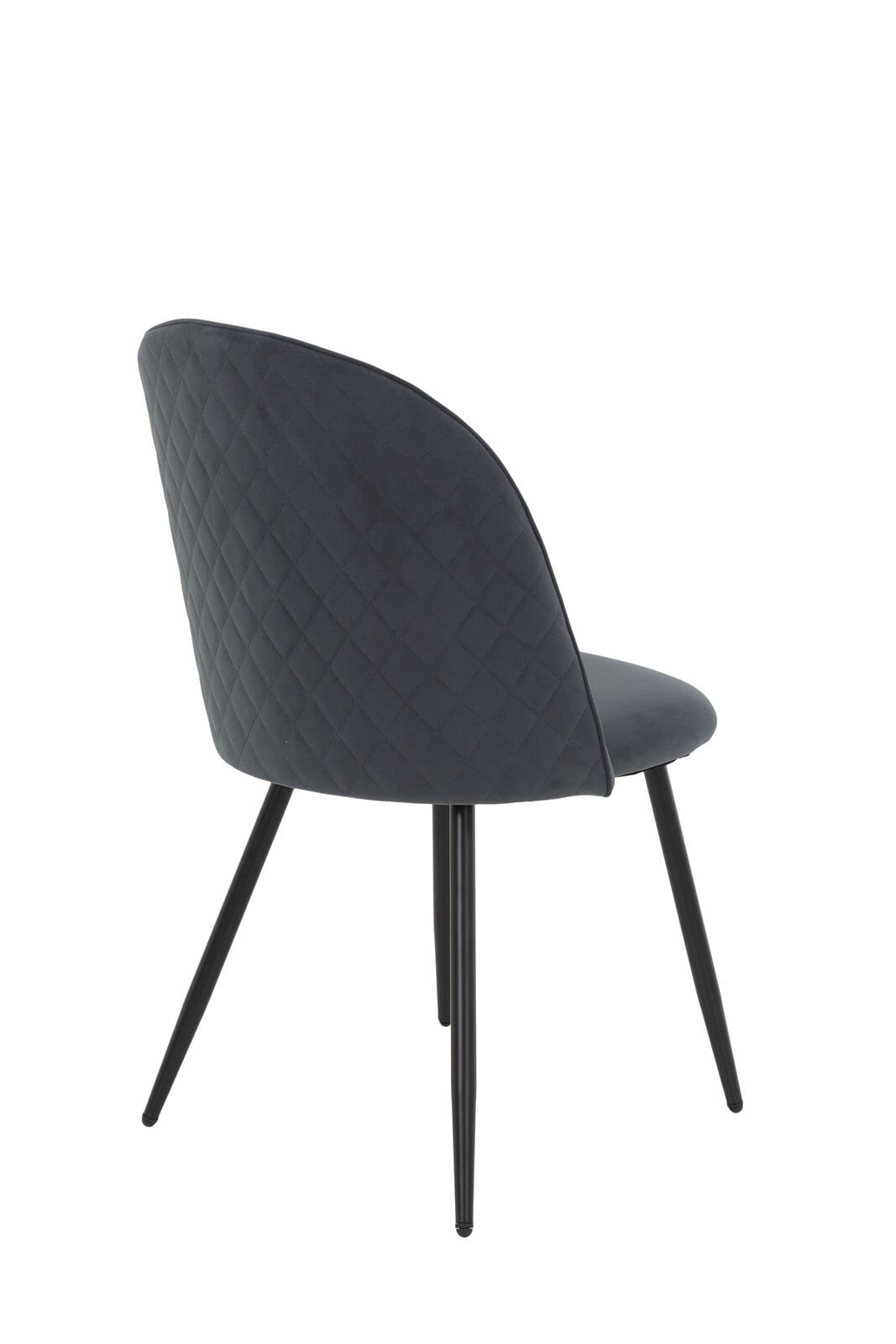 Stuhl Shirin 46x84x56cm Grau Samt Velour