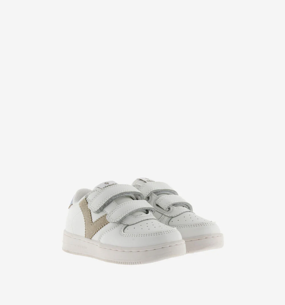 TIEMPO BASKETS CONTRASTANTES Baskets de sport pour enfant TAUPE