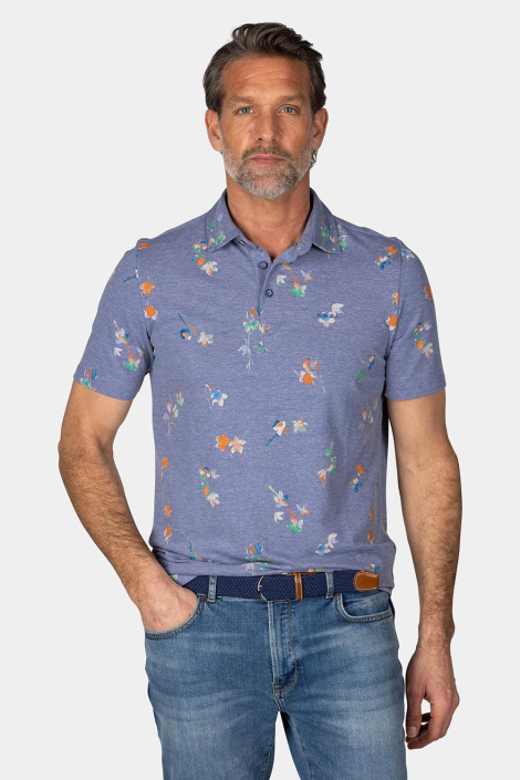 NZA blauwe heren polo