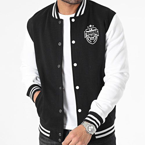 Veste Teddy All Star Noir Blanc