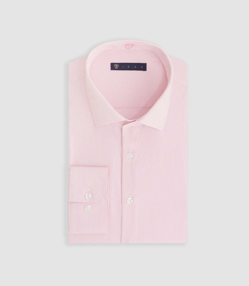 Chemise à rayures rose 