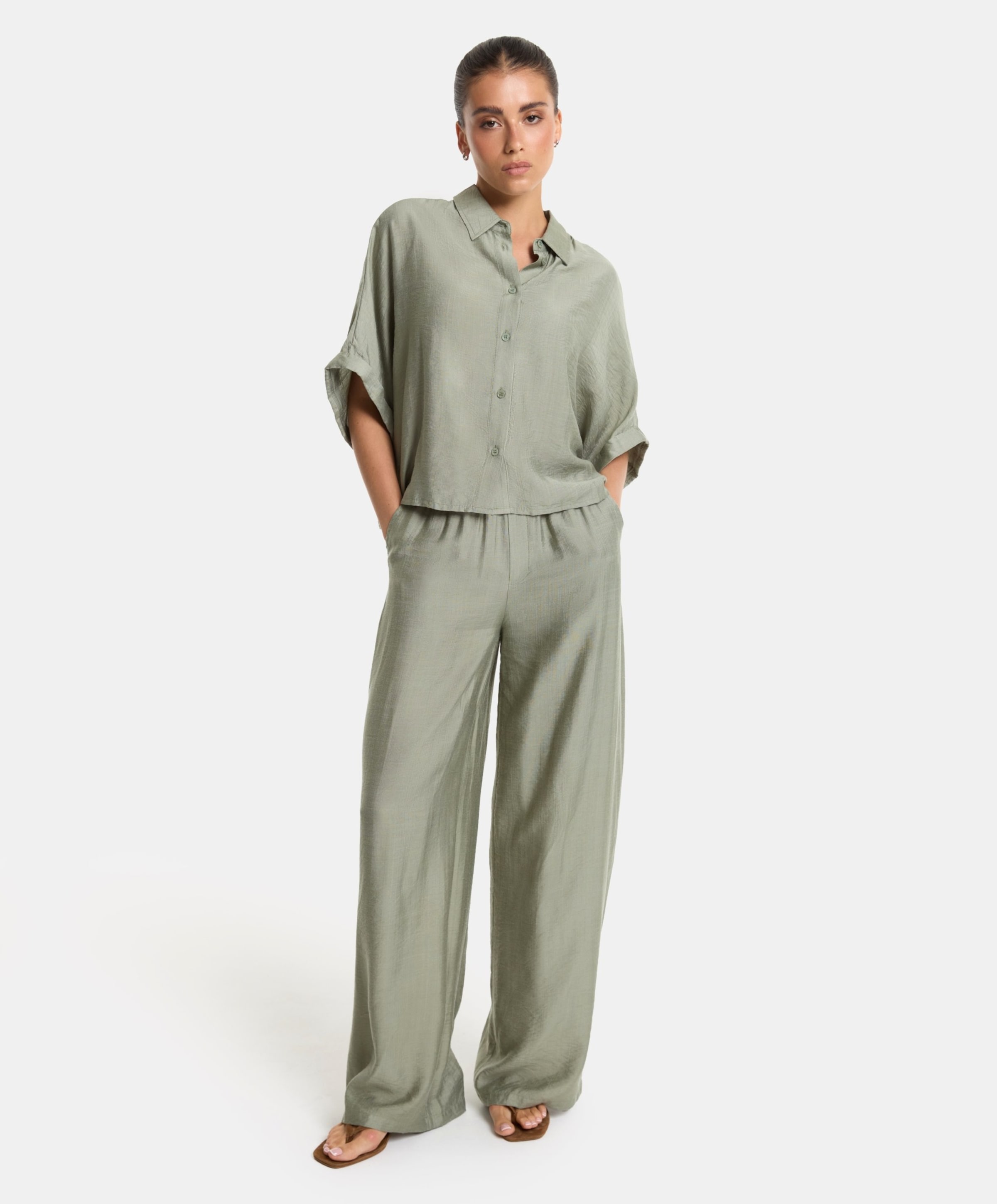 Alix The Label Dames blouse groen
