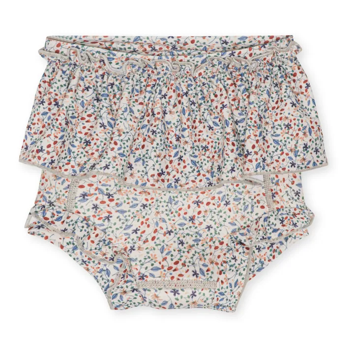 Konges Sløjd Culotte de Bain à Volants Bobbi | Bleu
