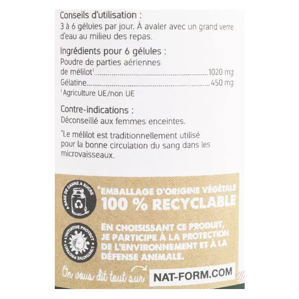 Nat & Form Original Trevo Doce 200 cápsulas