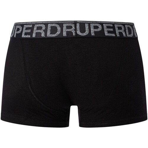 Superdry - Pack De 3 Calzoncillos De Algodón Orgánico Negro