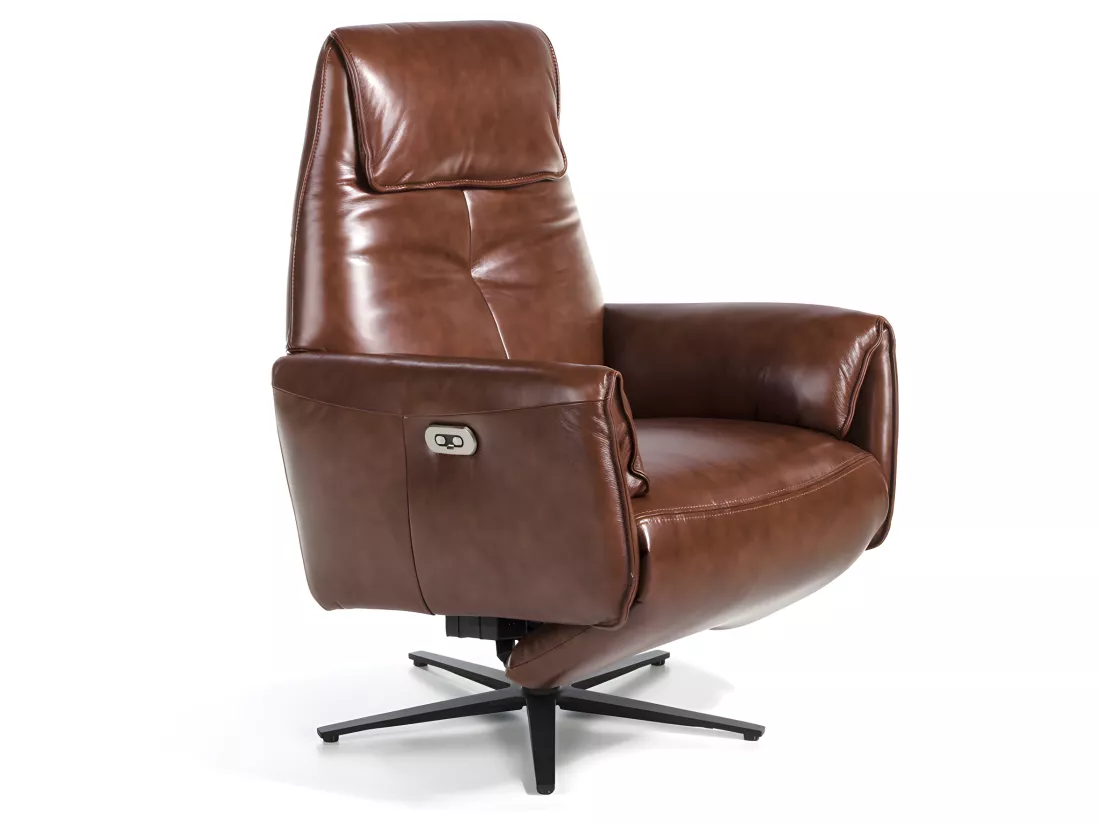 Fauteuil pivotant double relax en cuir 5056 ANGEL CERDA