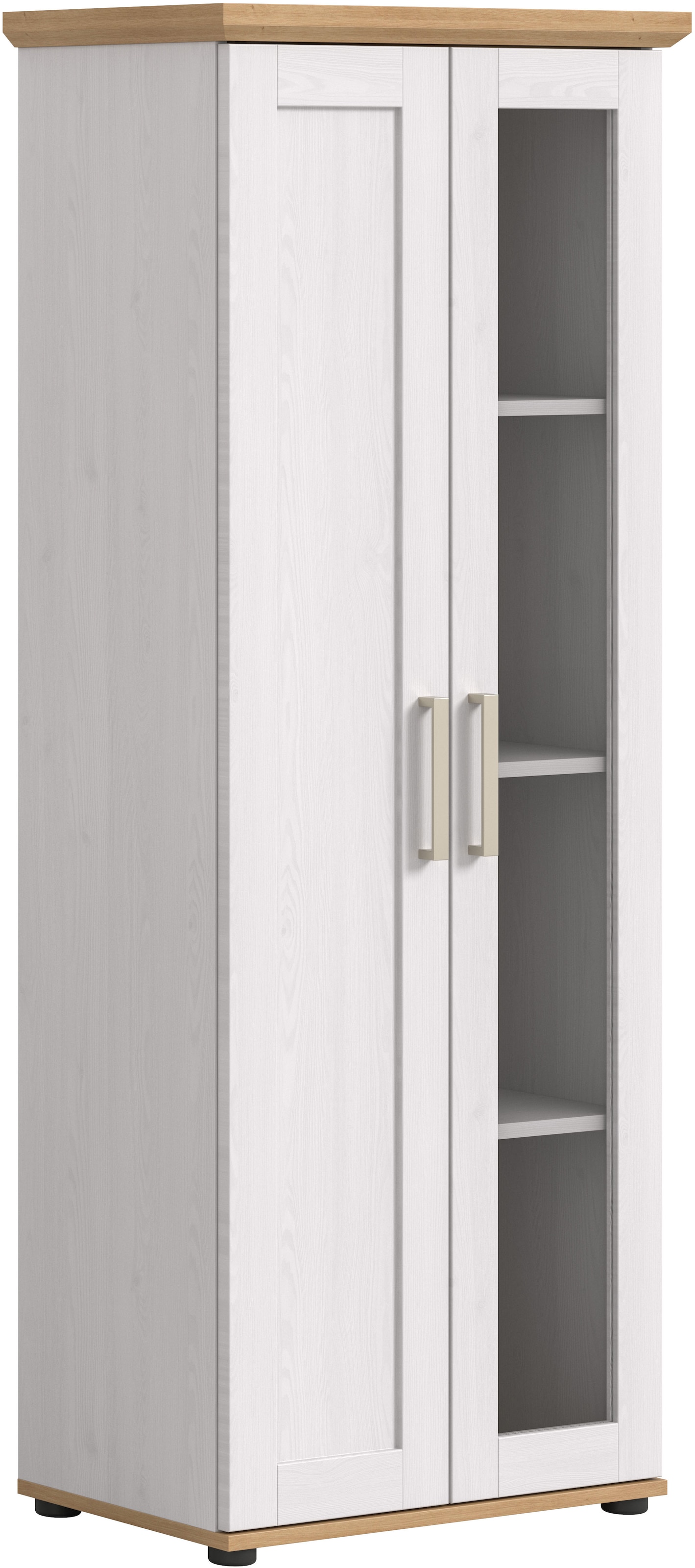 Home affaire Vitrine »Cosenza, Höhe 161 cm, 2 Türen, 4 Fächer« 1 Stk. tlg. Vitrine, Höhe 161 cm, Wohnzimmer, Esszimmer