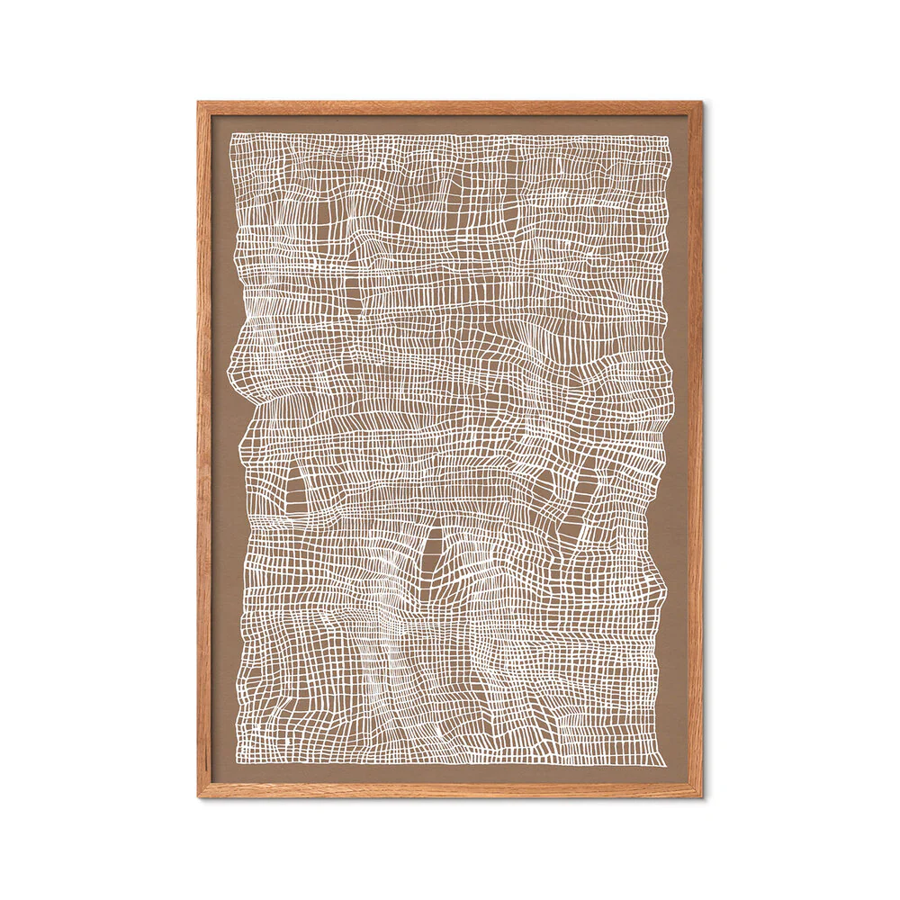 Poster & Frame  Timeline plakat, brun - 30x40 cm