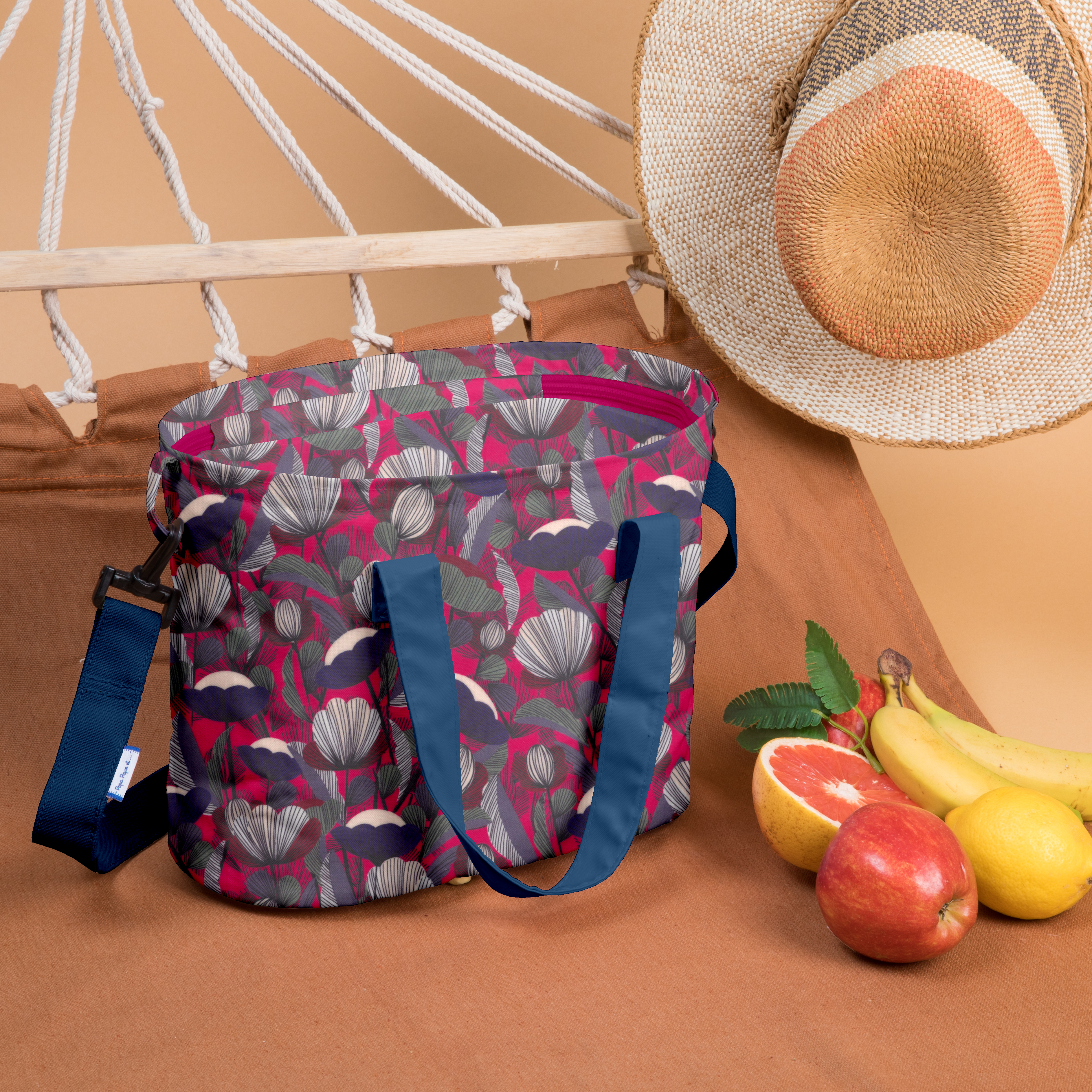 Sac Lunch Isotherme Pavot Fuchsia