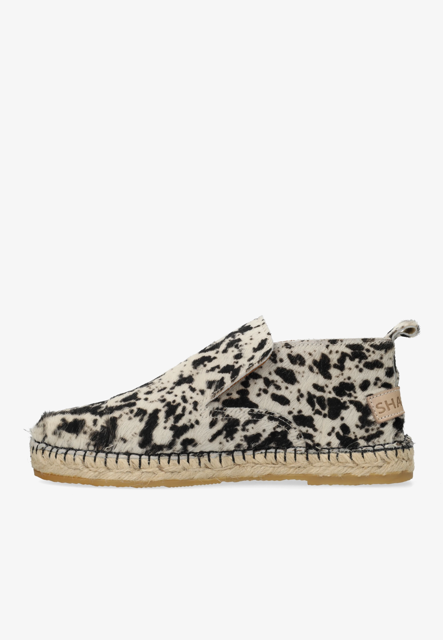 ELCHE LOFA Espadrille pony Off White/Black