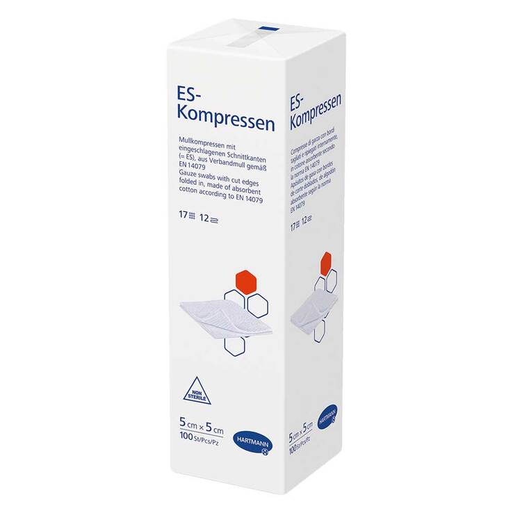 ES-Kompressen unsteril 5x5 cm 12fach, 100 St