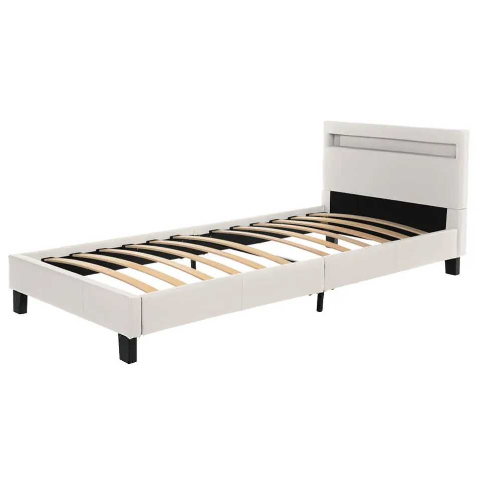HOME DELUXE LED bed ASTRO Wit 90 x 200 cm