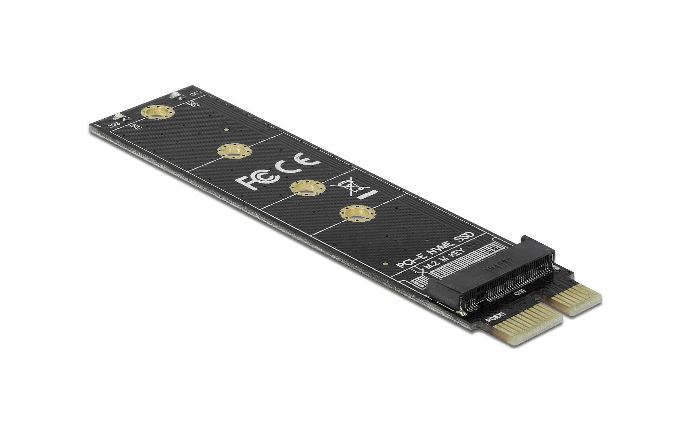 Host Bus Adapter PCI Express x1 zu M.2 Key M AdapterDelock PCI Express x1 zu M.2 Key M Adapter
