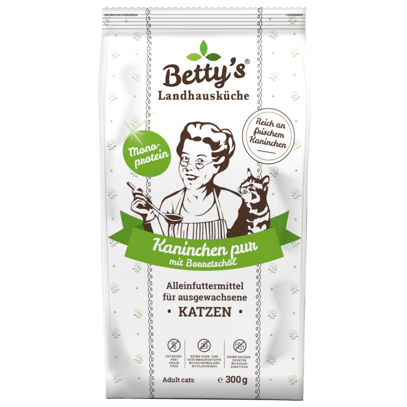 Betty's Landhausküche Trockenfutter Kaninchen pur 300 g