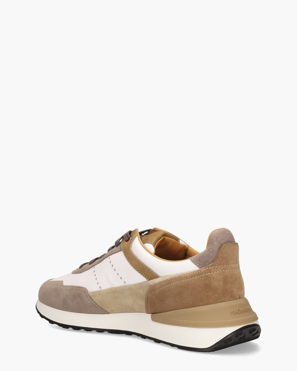 Magnanni 24454 Wit/Bruin Herensneakers