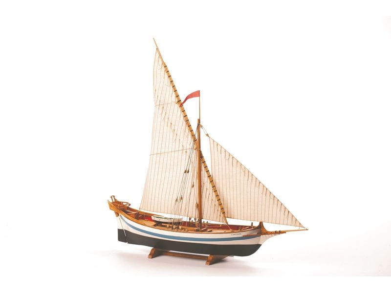 Billing Boats Bausatz Le Martegaou 1:80, 410 mm Detaillierter Modellbausatz eines Plattbodenschiffs