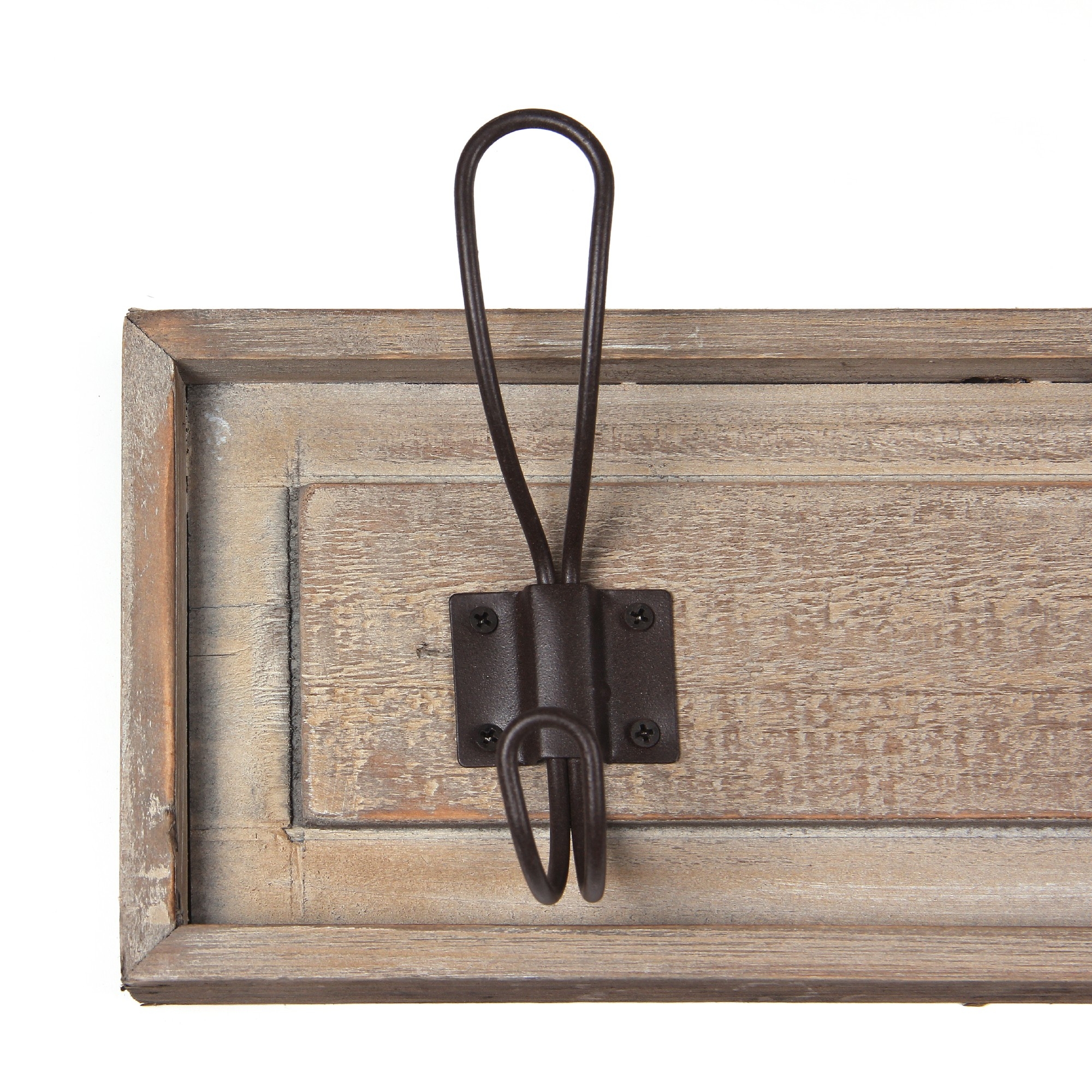 4er Hakenleiste, natur, T 6cm, B 60cm, H 12cm von fischer's lagerhaus