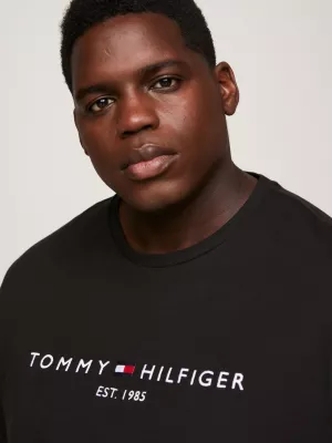Camiseta de malha slim fit com logo Plus