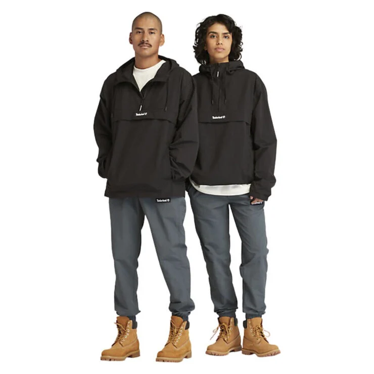 TIMBERLAND half-zip windbreaker jacket Black