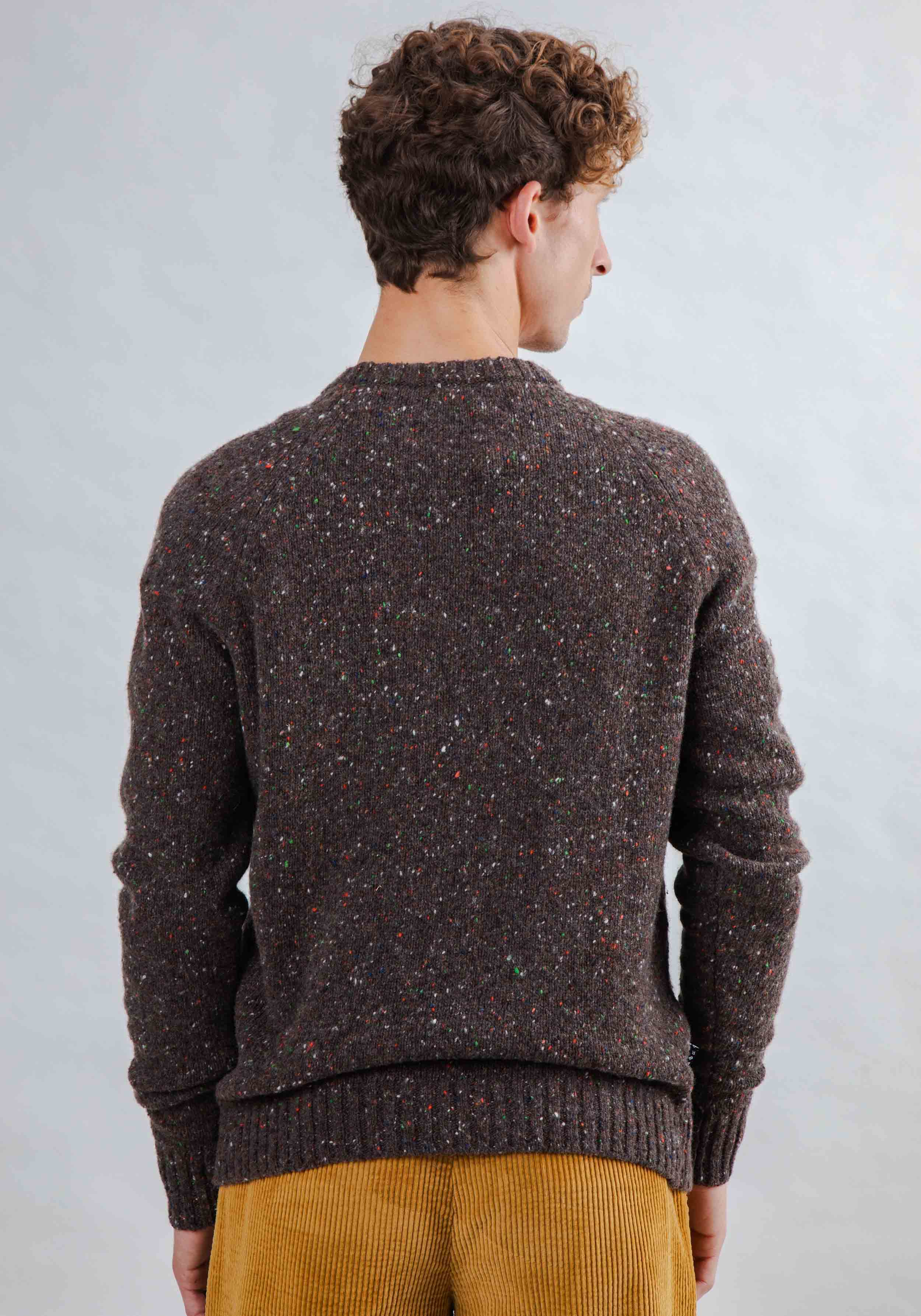 Brava Fabrics Strickpullover Wool Sweater Raglan Chocolate