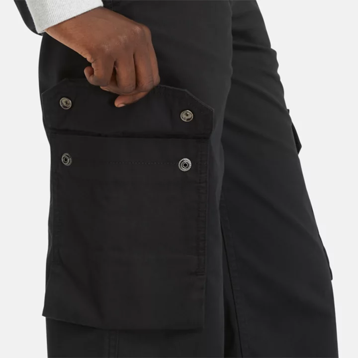 Pantalon cargo utilitaire pour femme en noir
