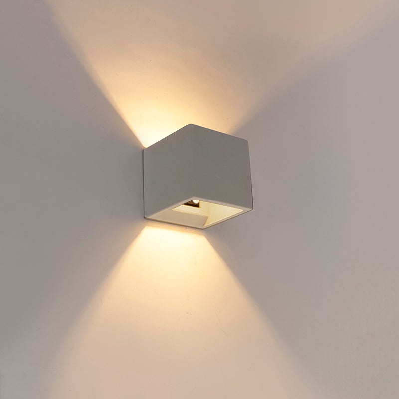 Industriële wandlamp beton - doos
