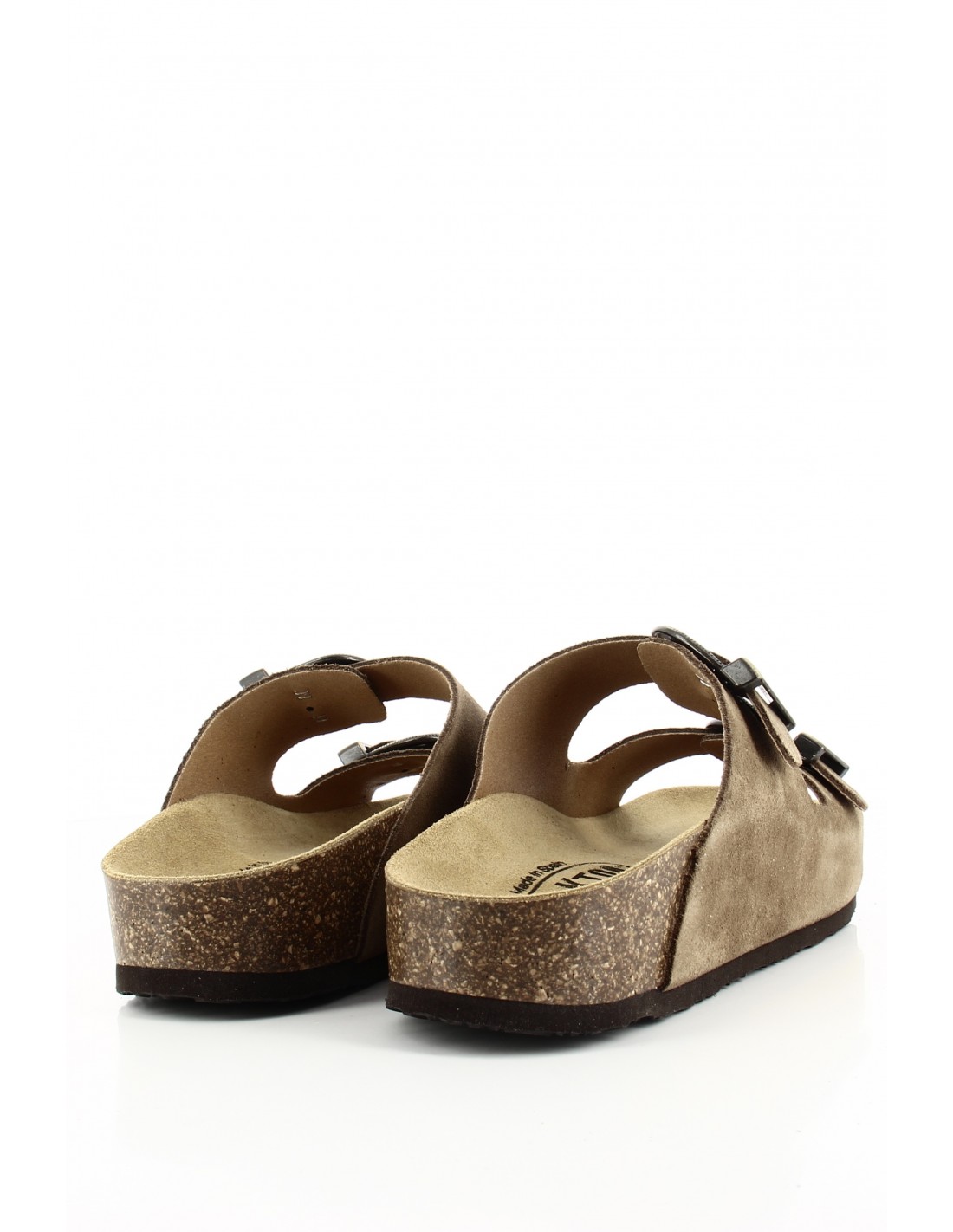 plakton Mules Femme Afelpado Marron Cuir