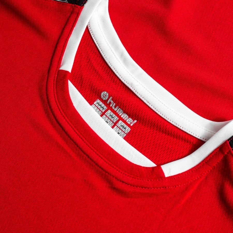 Hummel Maillot Authentic Poly - Rouge/Blanc Enfant