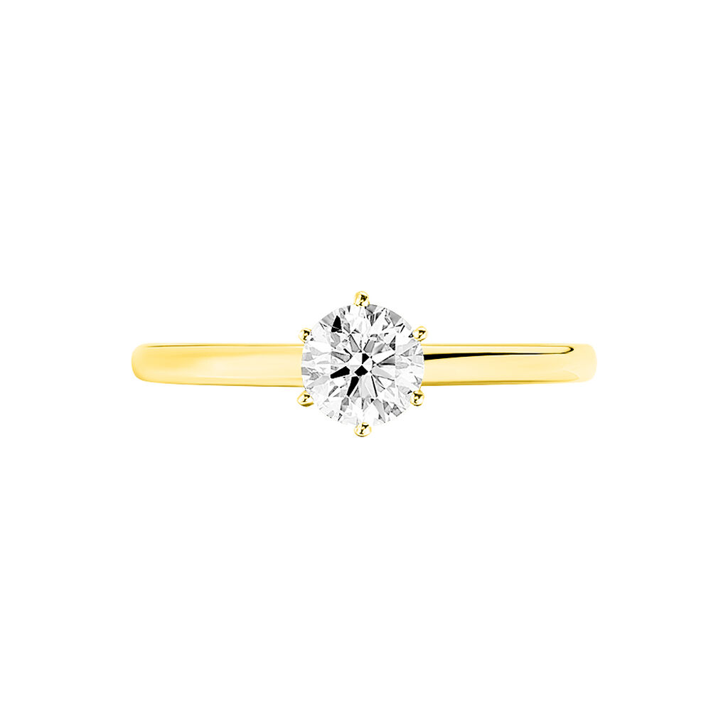 Bague Solitaire Natalia Or Jaune Diamant