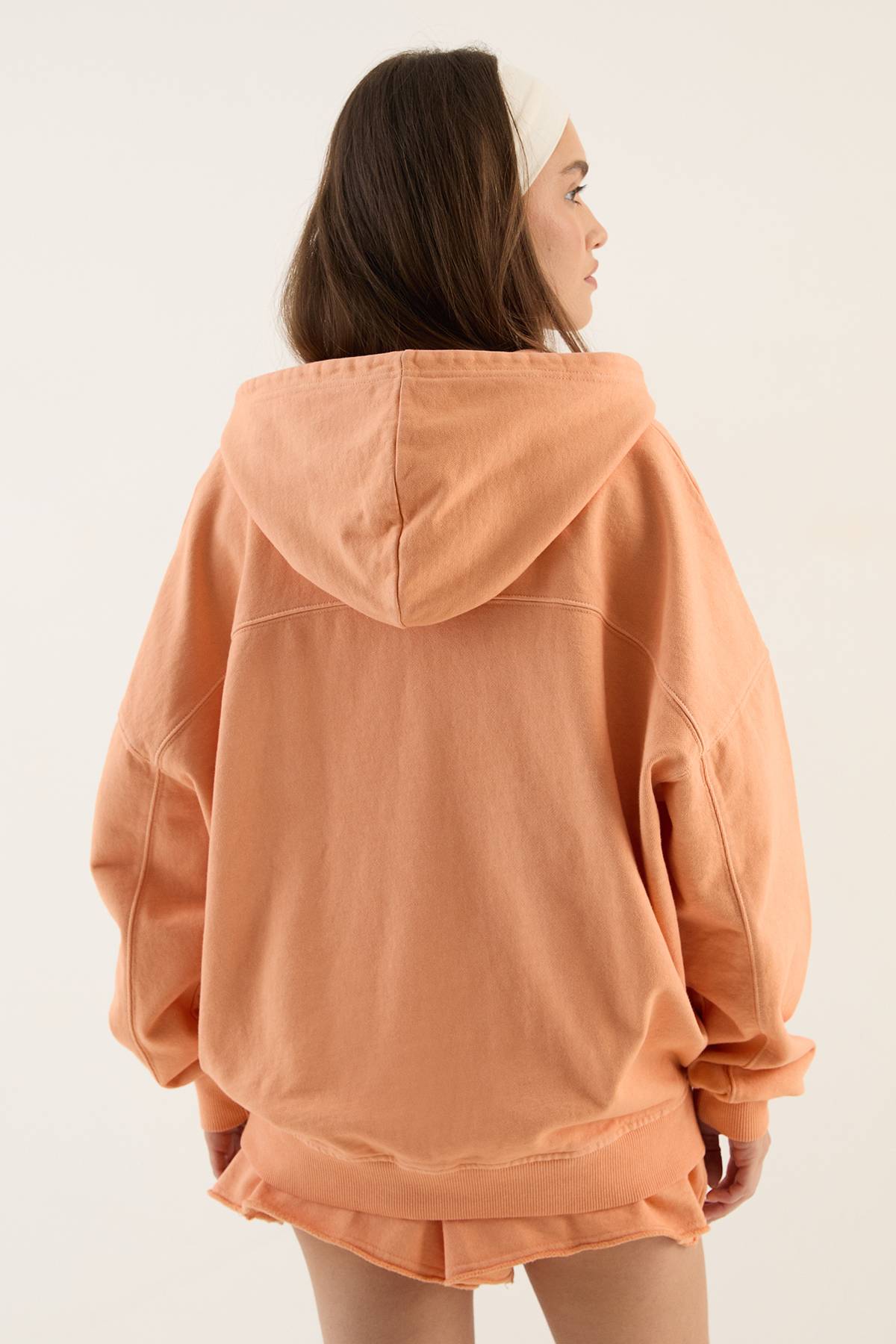 Sweat À Casynthétiqueche Zippé Oversize Délavé Poids Lourd Dsgn Studio