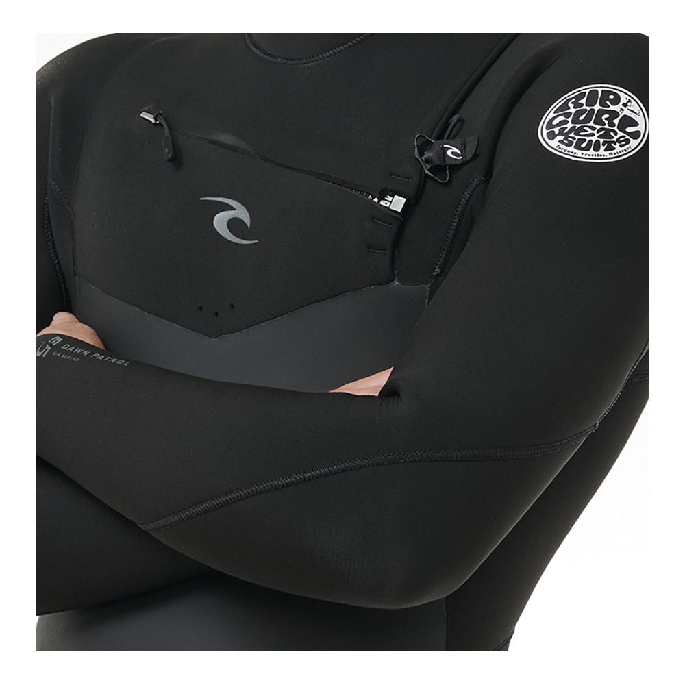 Rip Curl D/PATROL HOOD CZ - Combinaison intégrale 5/4 mm Homme black