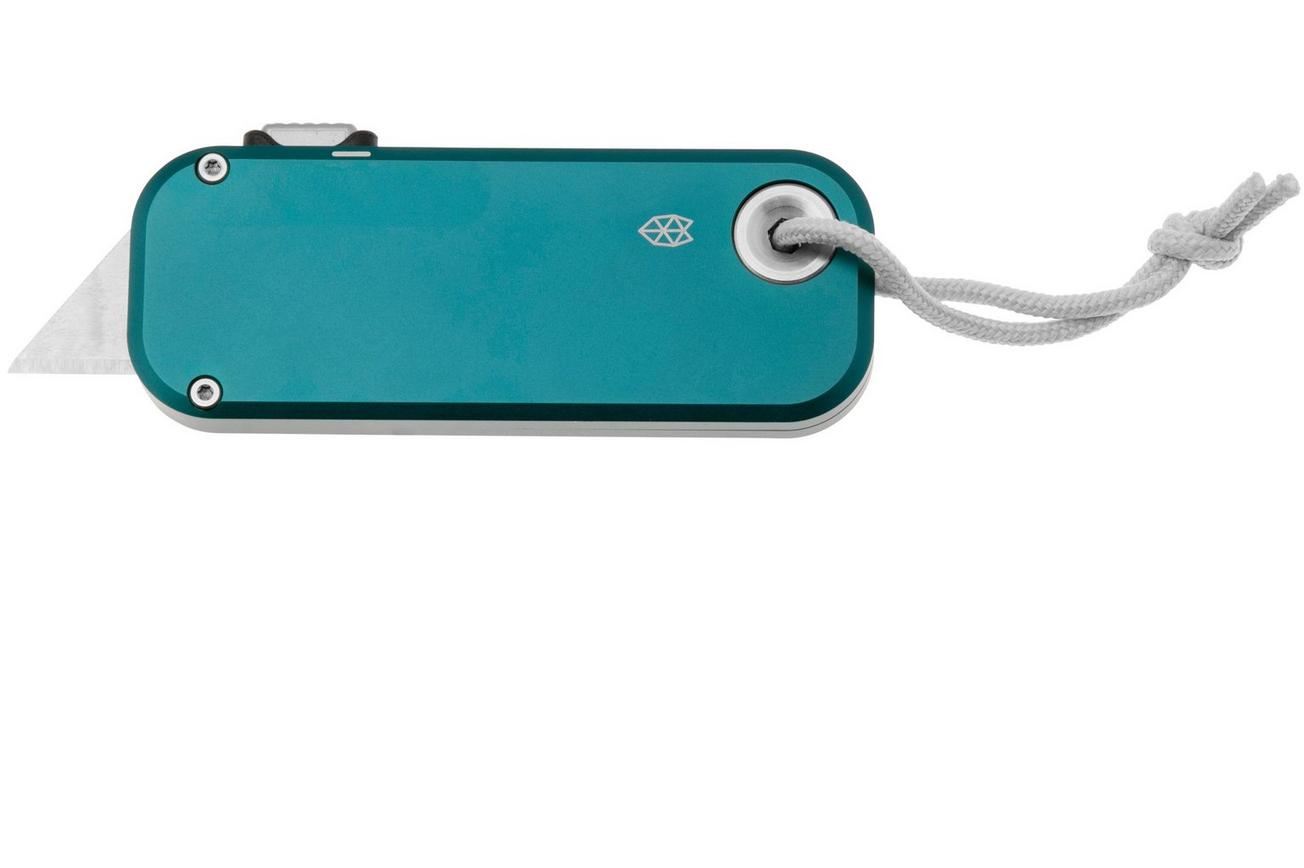 The James Brand The Palmer, Emerald Aluminum, White Lanyard KN121249-00 utility mes