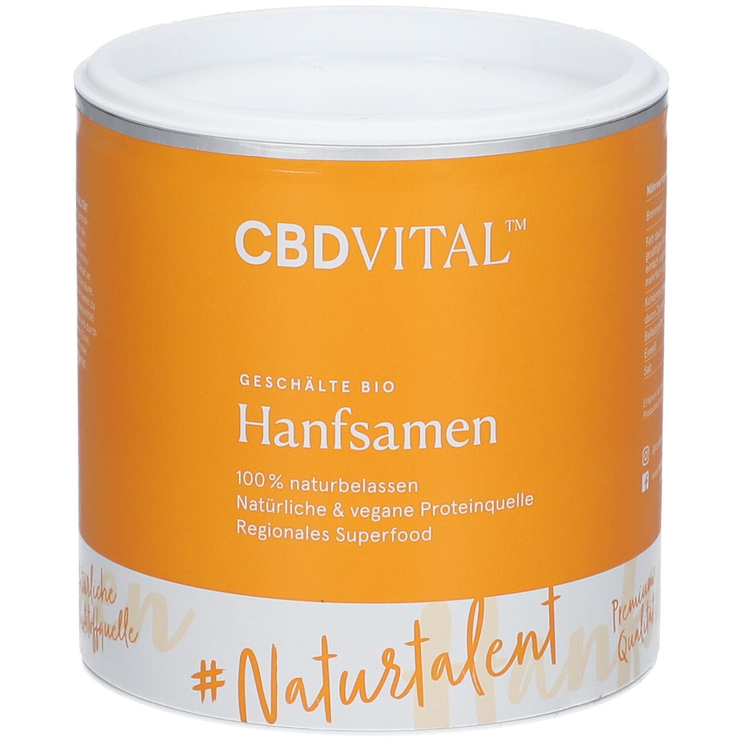 CBD VITAL Hanfsamen geschält Super Food Pulver