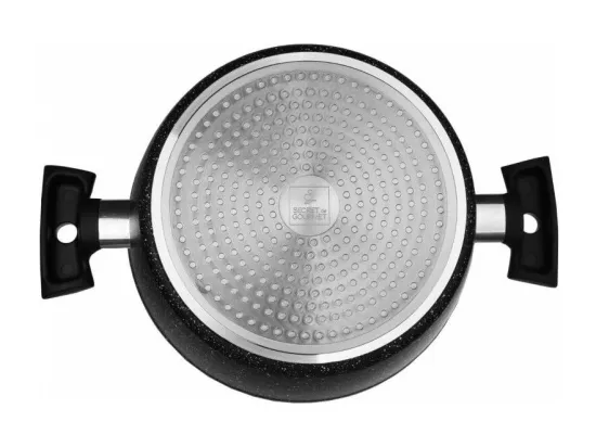 Faitout avec couvercle en verre - D 24 cm - Aluminium