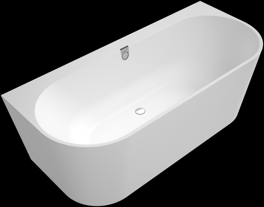 Villeroy & Boch Oberon 2.0 half vrijstaand ligbad 180x80cm wit mat
