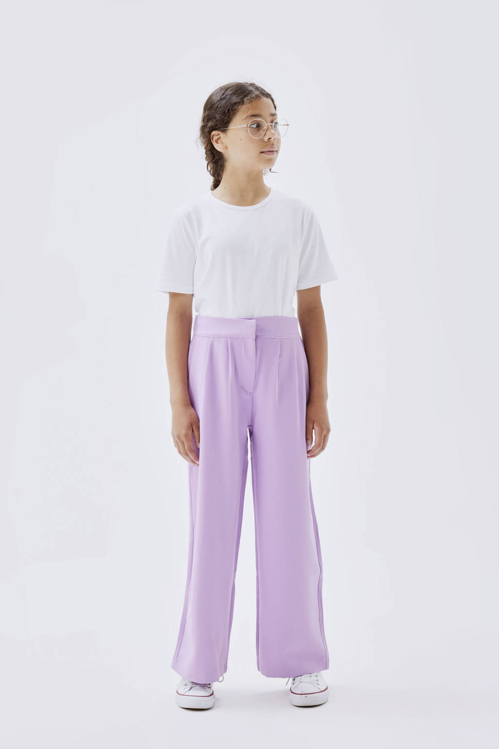 NAME IT wide leg broek NKFSUSIE lila