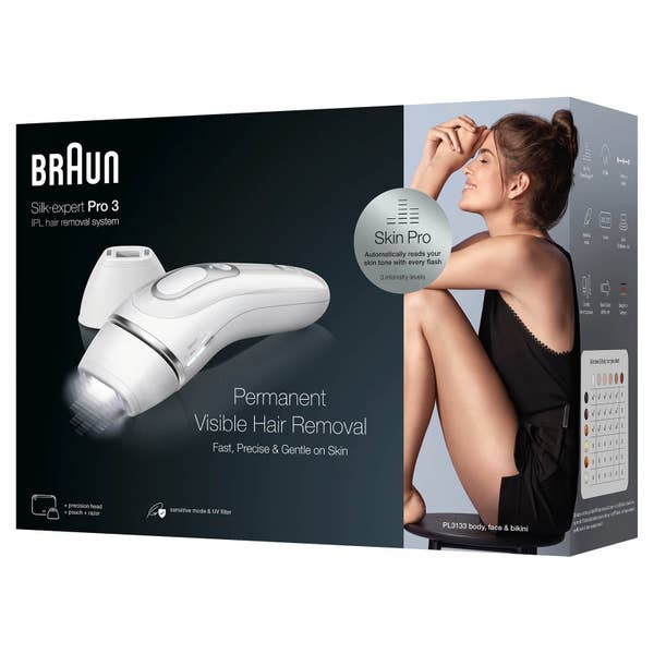 Braun Silk-Expert Pro 3 PL3133 IPL für Damen & Herren, dauerhafte sichtbare Haarentfernung