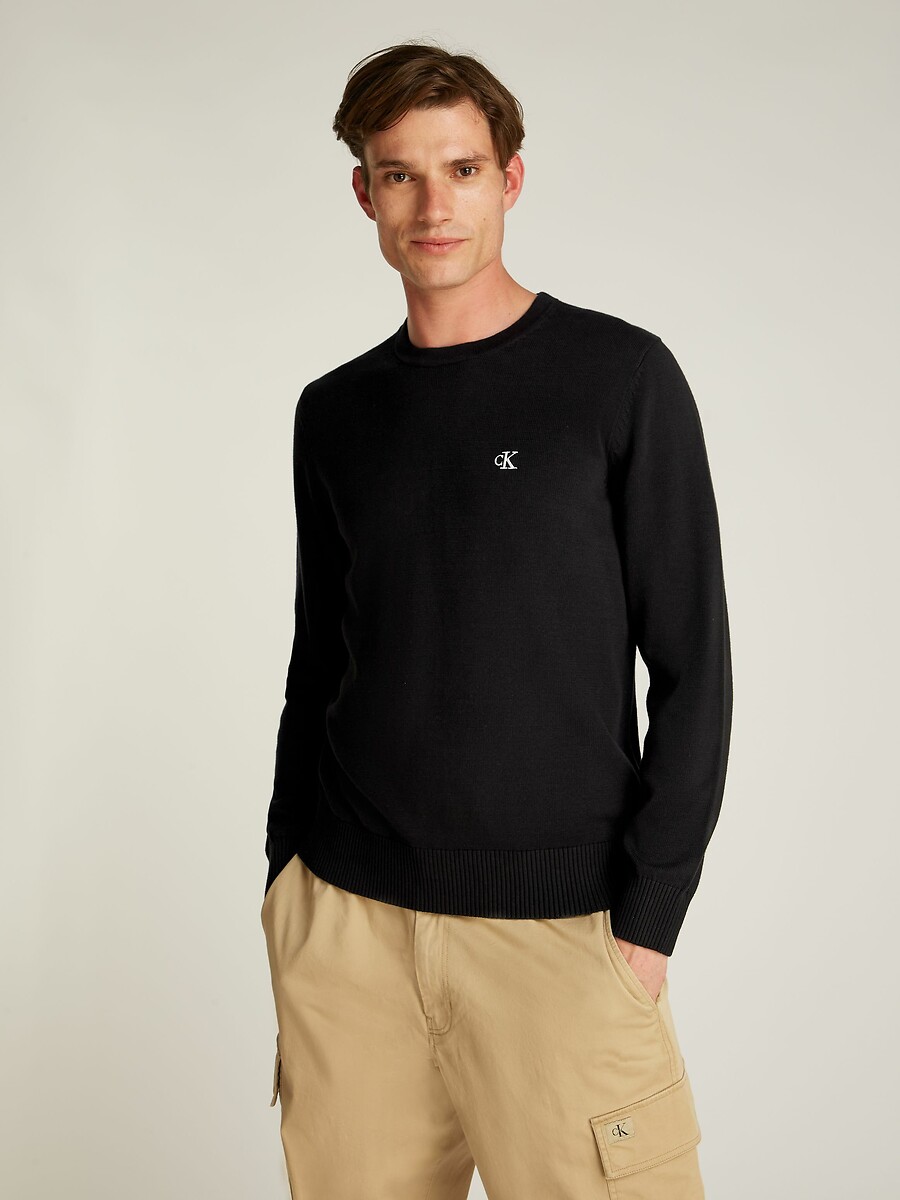 CALVIN KLEIN<br>Suéter de gola redonda