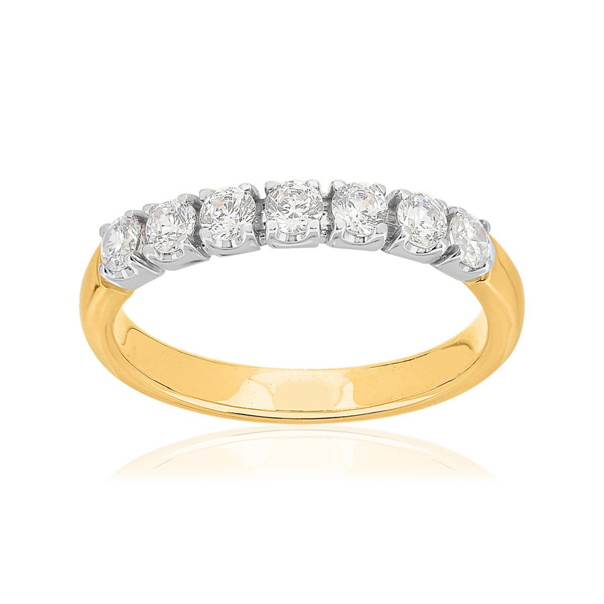 Alliance 2 ors 750 diamants synthétiques 0,50 carat