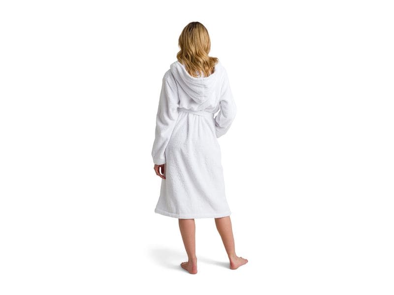 Möve Bademantel Superwuschel XL, Weiss Kapuzenmantel