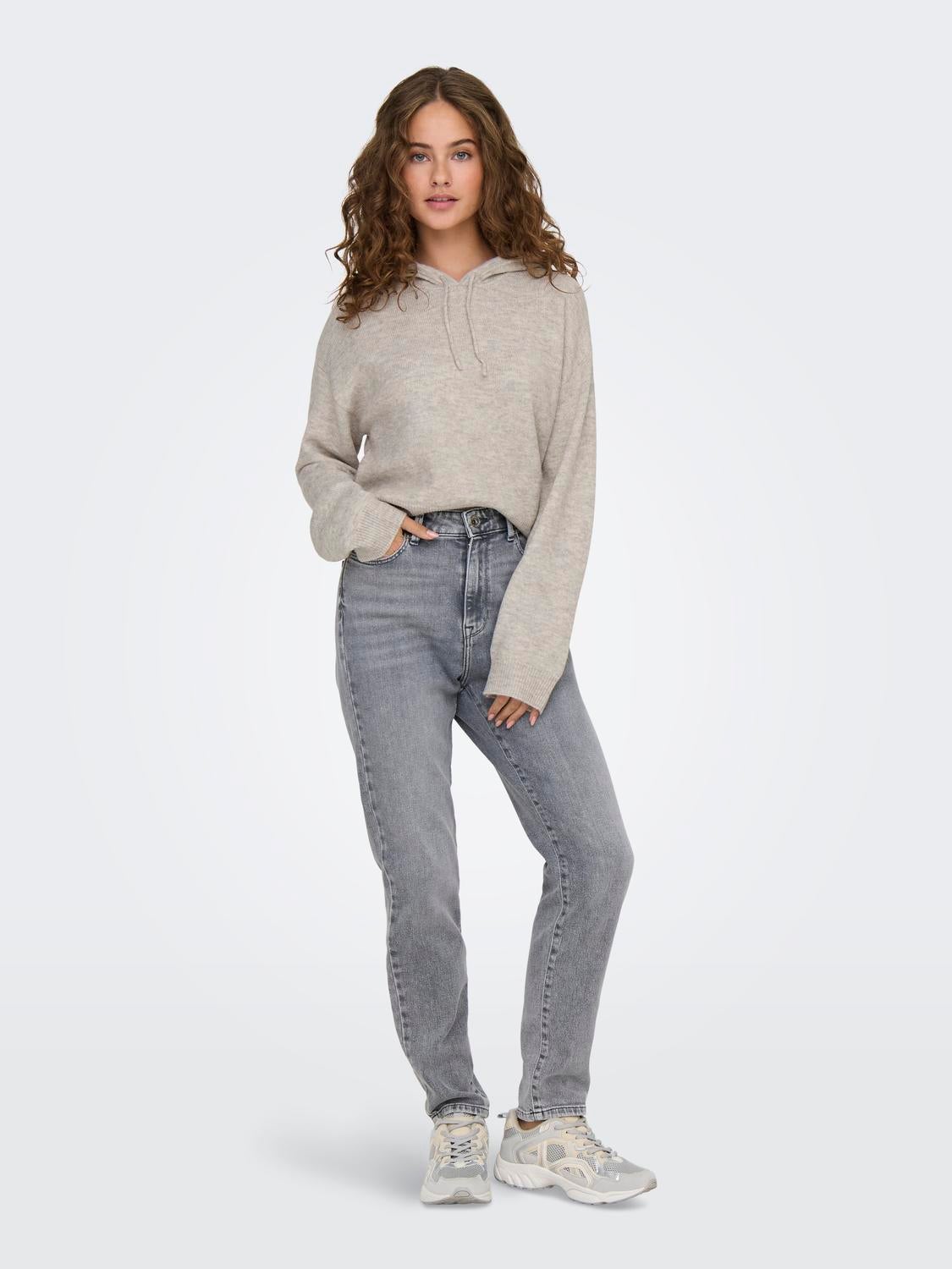 JDYRUE Strickpullover Chateau Gray