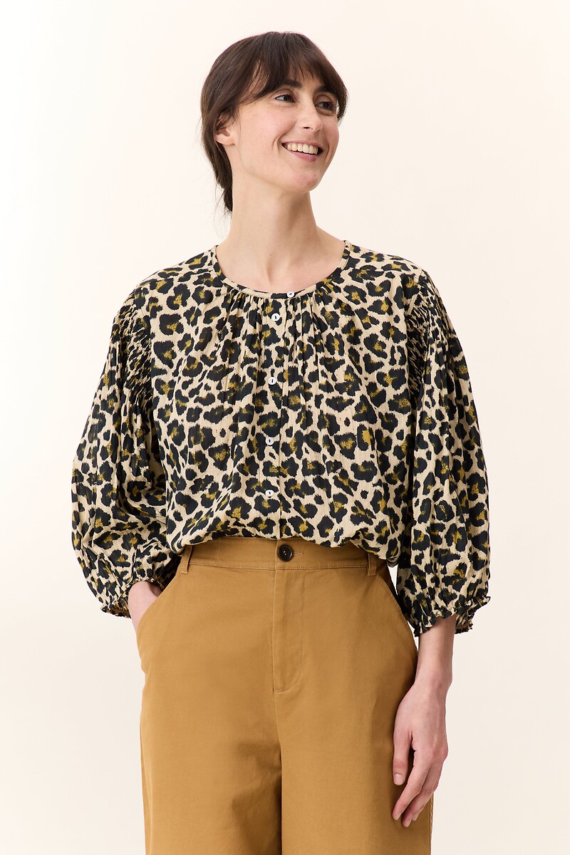 LEON & HARPER<br>Blusa CORSO LEO com mangas bufantes 3/4