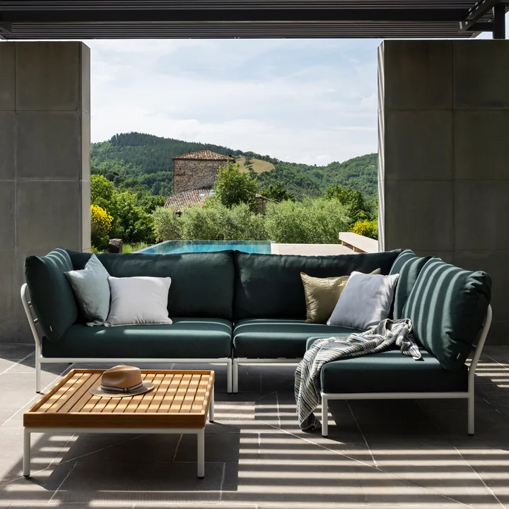 HOUE - Level 2 Sofa, rechts, dark grey / alpine