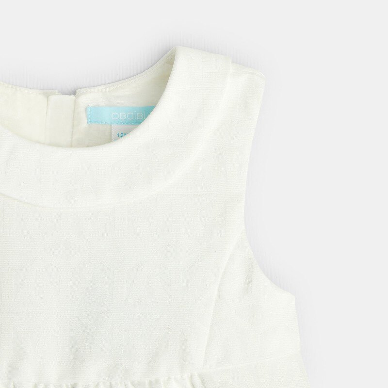 Robe de fête blanc bébé fille Blanc