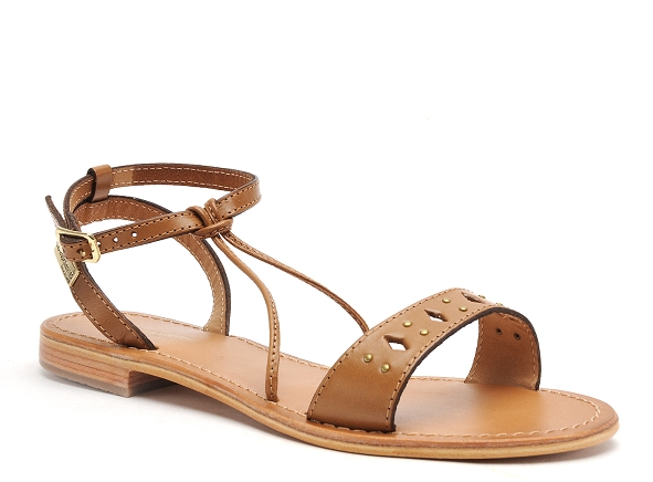 Les tropeziennes nu pieds plats femme harmony marron
