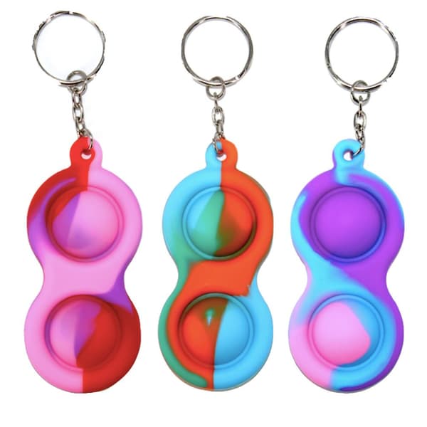 3-pack Enkel fordypning, MINI Pop it Fidget Finger Leketøy / Leketøy - CE
