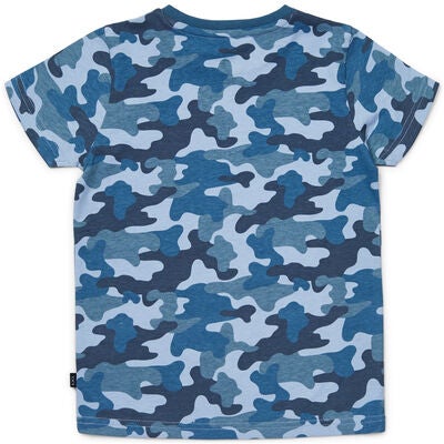 Luca & Lola San Marino T-Shirt 2-pack, Blue Camouflage/White