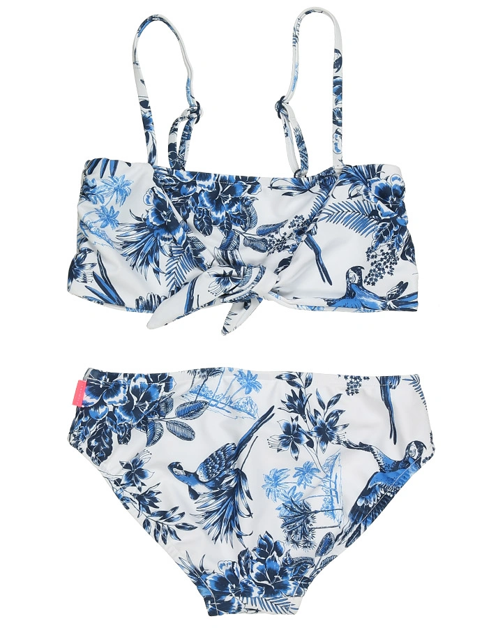 Bikini TROPO BANDANA 2-teilig in weiß/blau