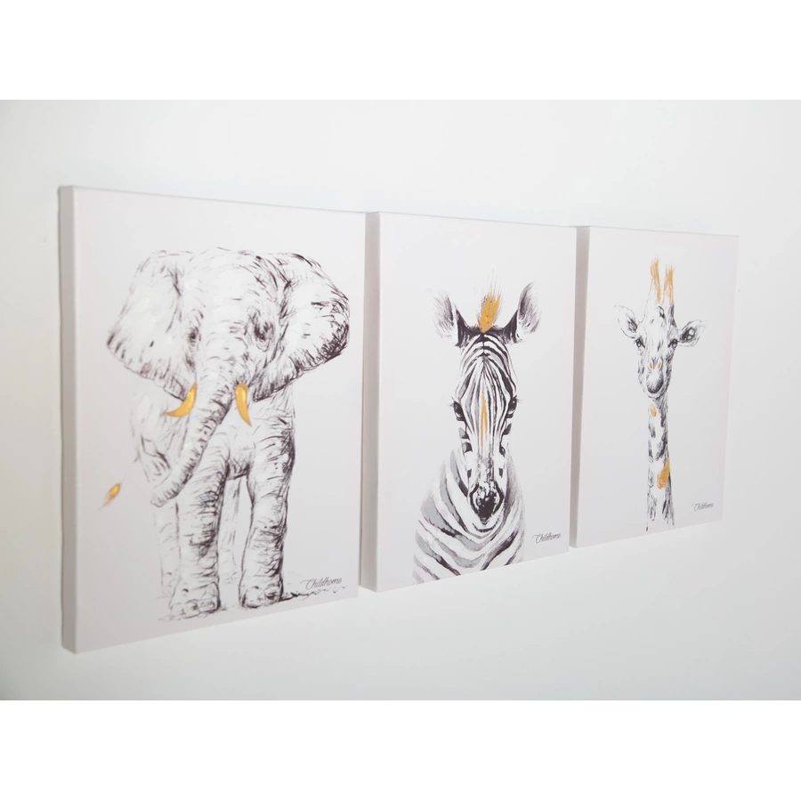 CHILDHOME Ölgemälde Zebra 30 x 40 cm