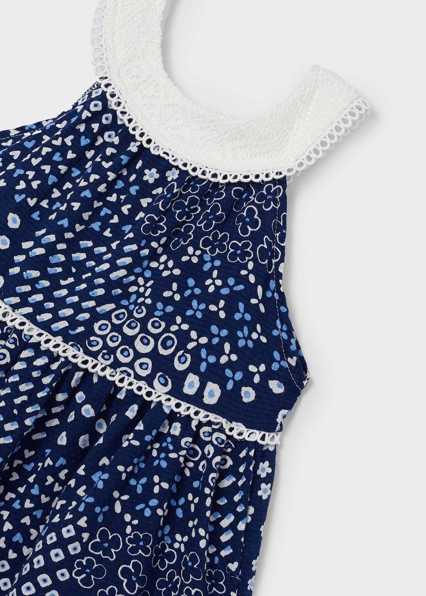 Vestido com bolsa de guipure para meninas da Granada
